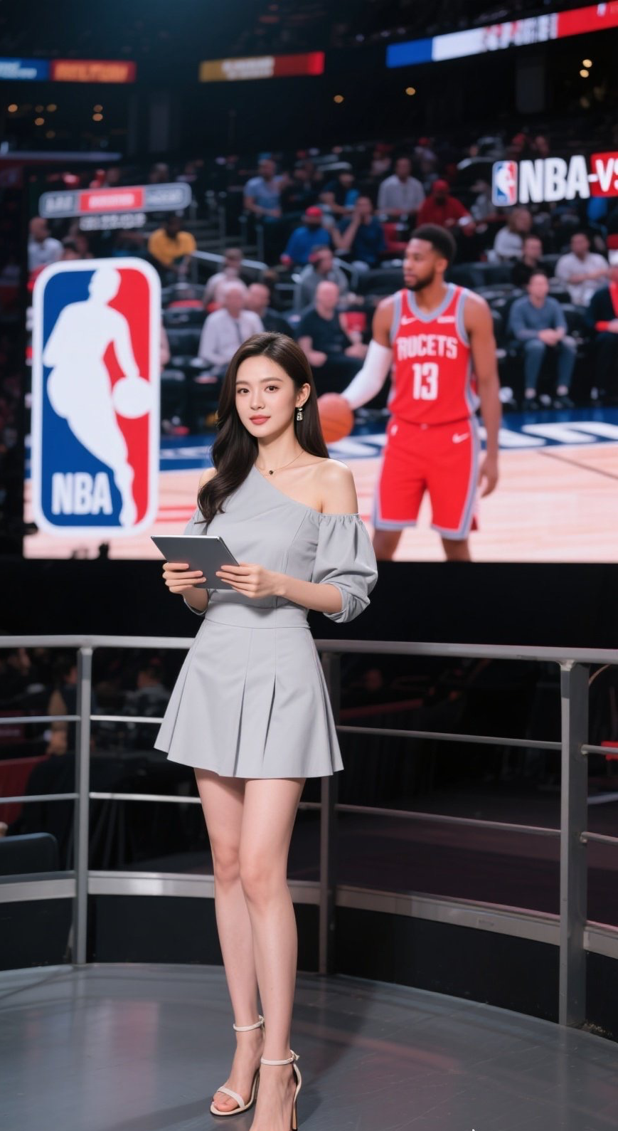 氧气美眉NBA记者写真清新来袭