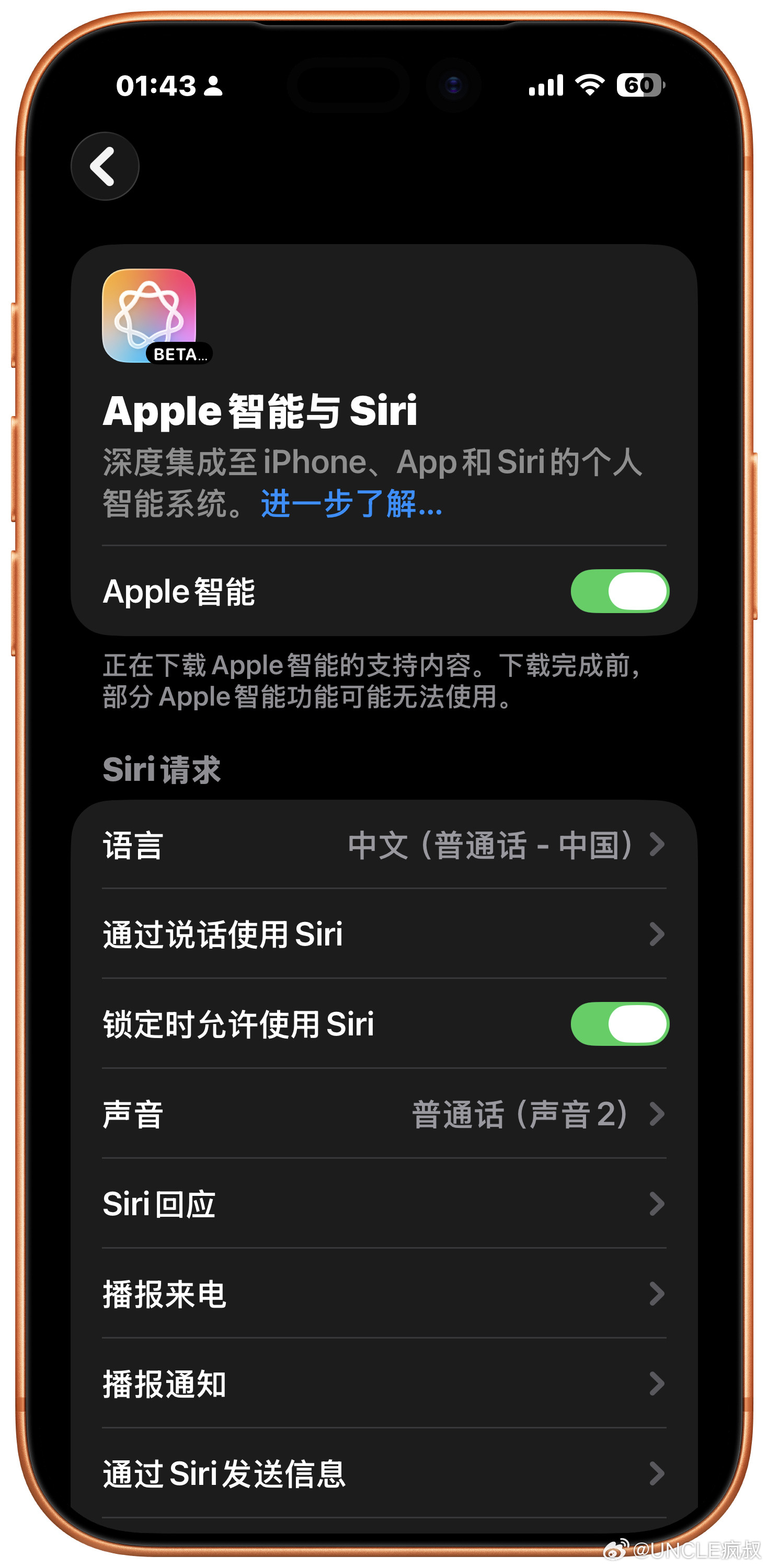 突然来了！苹果向国行iPhone推送了Apple智能，好像是分批次推送，赶紧看