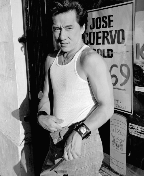 成龙勇闯好莱坞的一组写真