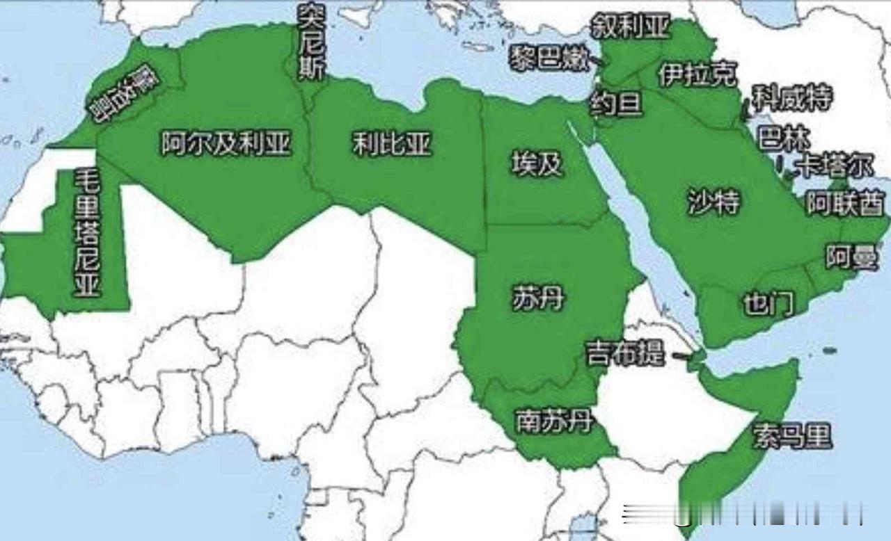 谁是阿拉伯国家的正统？是亚洲国家还是非洲国家？最大的阿拉伯国家在非洲，人口最多