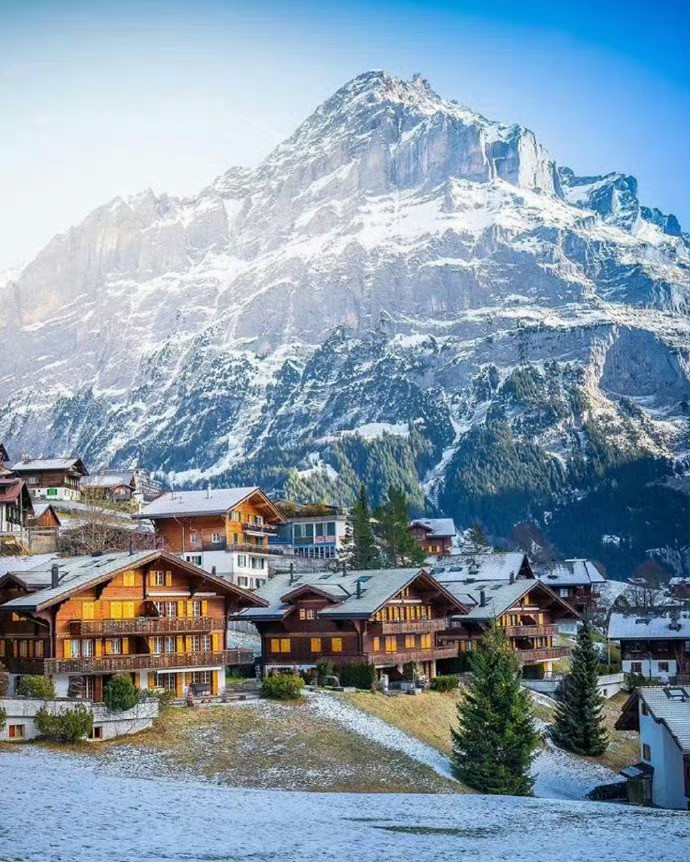 瑞士，雪后初阳的温暖。