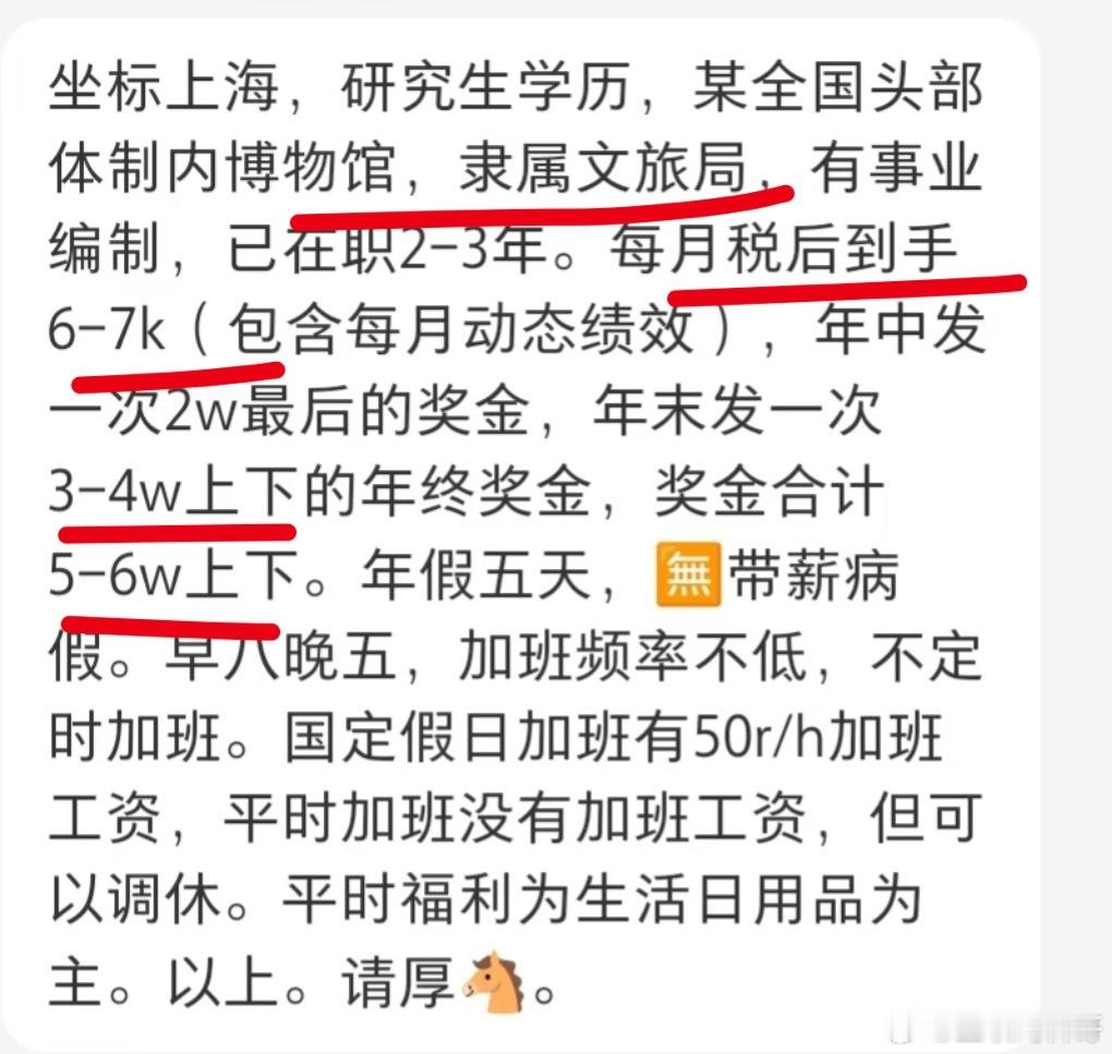 这就是上海体制内文旅局的真实工资水平！​​​