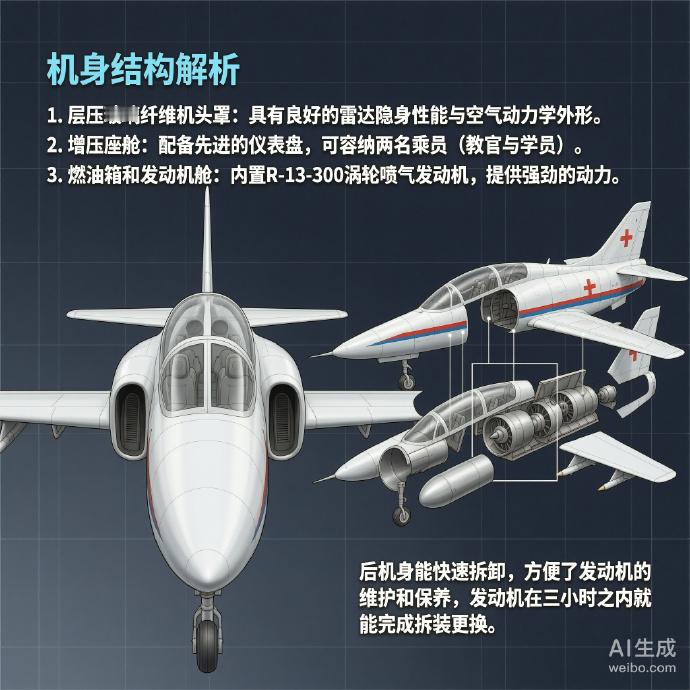 军事ai新视野L-39“信天翁”教练机［捷克］机长：12.13米翼展：9.46