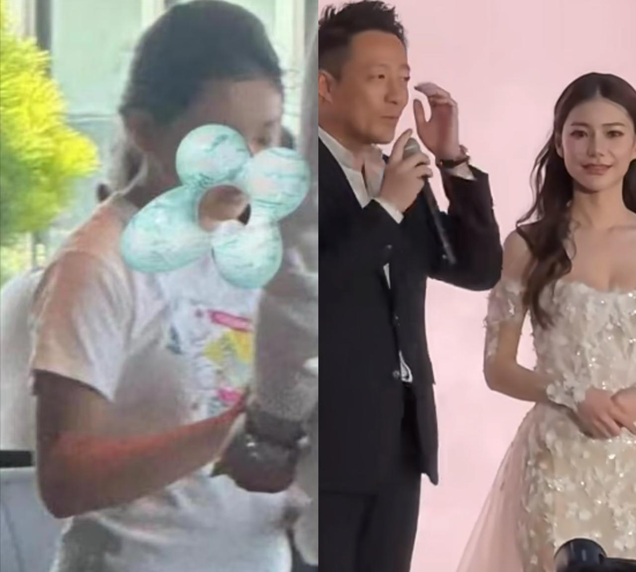 小玥儿真是个懂事的孩子！据知情人透露：小玥儿坐在角落里，看着爸爸和马筱梅婚礼