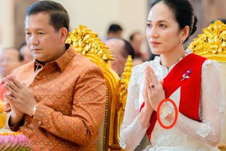 柬埔寨首相洪玛奈战略眼光不怎么样。但是，选妻子的眼光还是非常不错的，这妻子不仅长