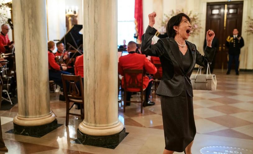 特朗普这是多么看不起高市早苗啊，居然在白宫发布了这样的照片！高市早苗这次去见特朗