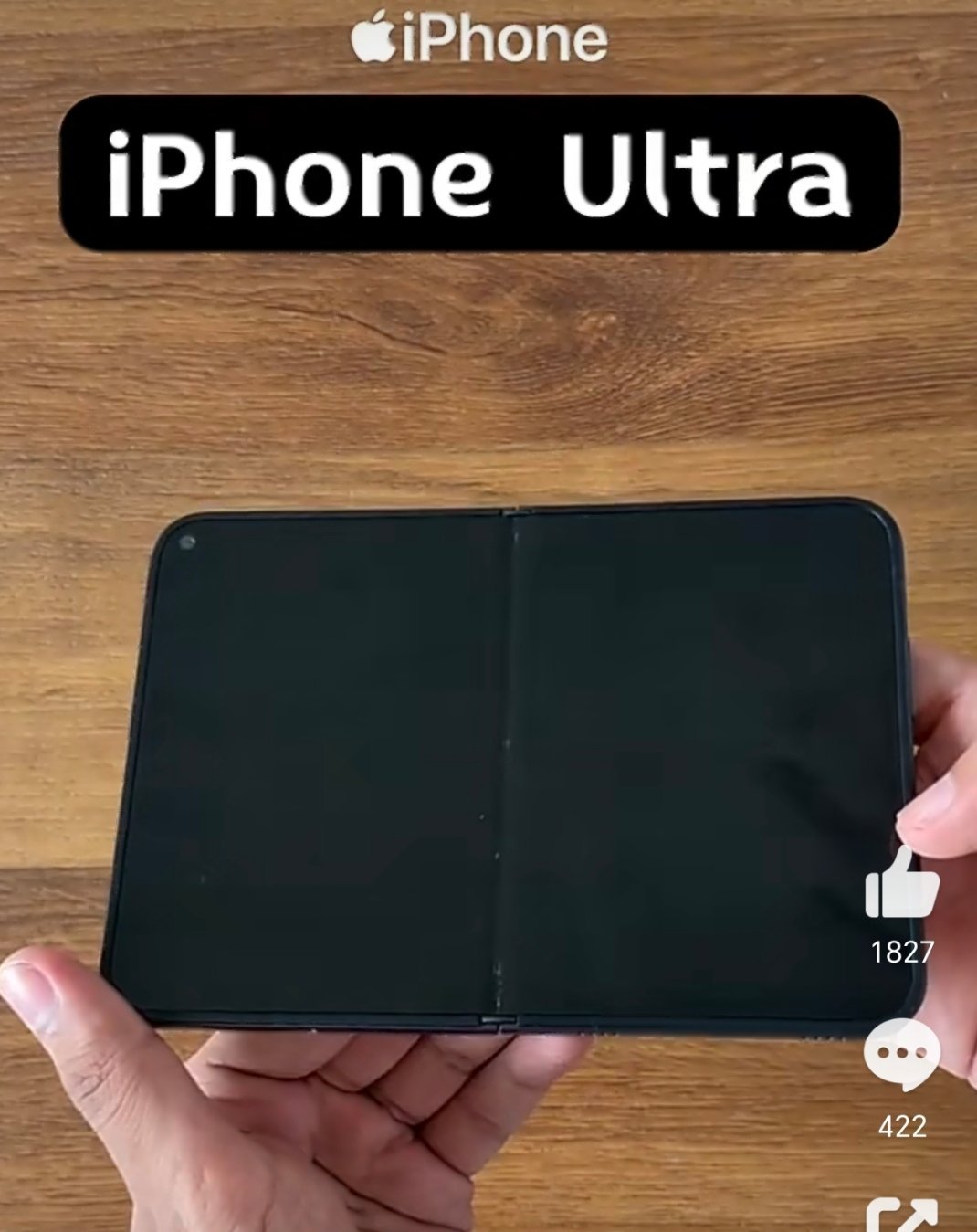 首款折叠iPhone，这折痕你们还会选择购买吗？