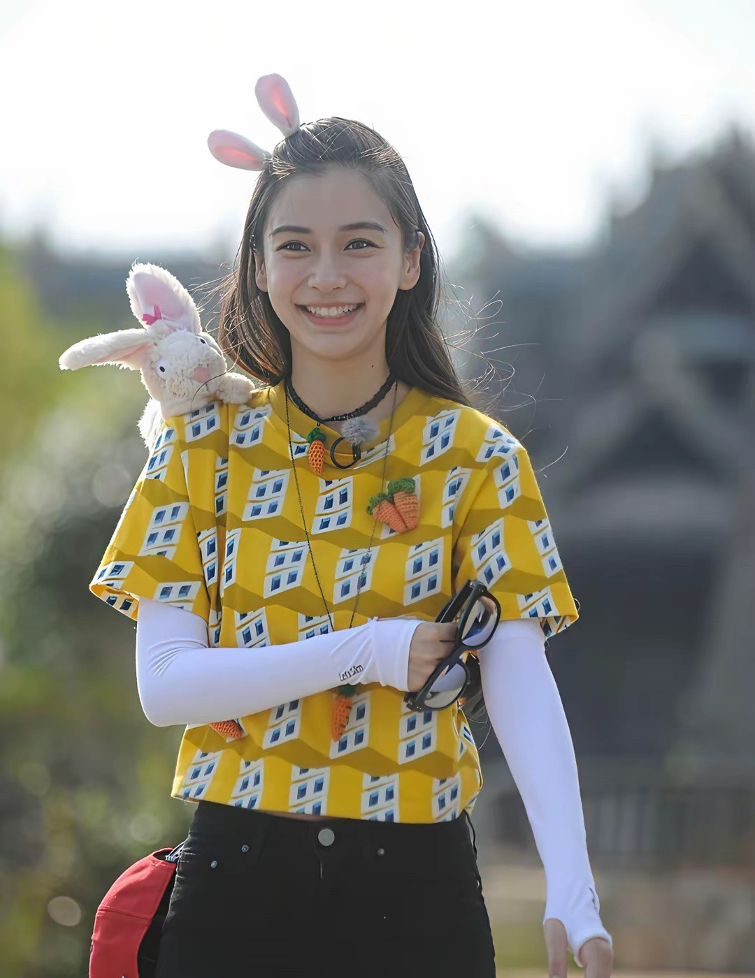 原来Angelababy录跑男真的不化妆啊