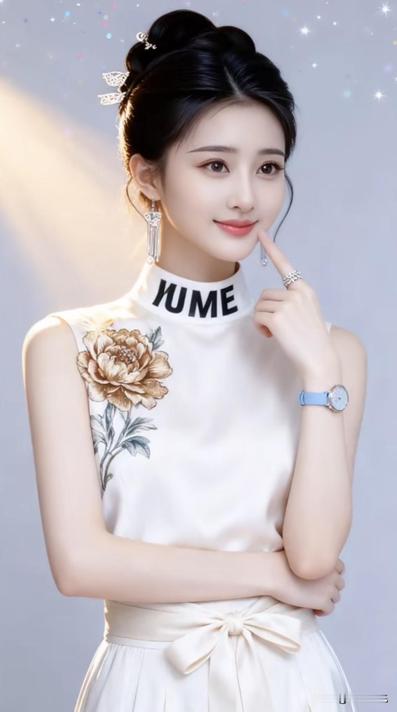 玉人如花，含笑倚春风。玉磘美人玉坠美人玉姿清漾玉坠美人玉姿清漾灵韵玉人