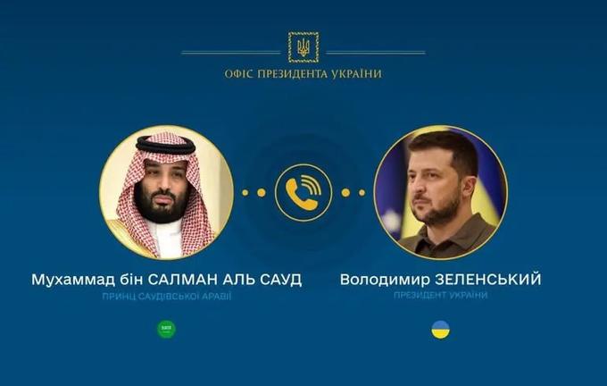 乌克兰总统泽连斯基正在与沙特王子会面，讨论利用乌克兰的反无人机系统帮助海湾国家拦