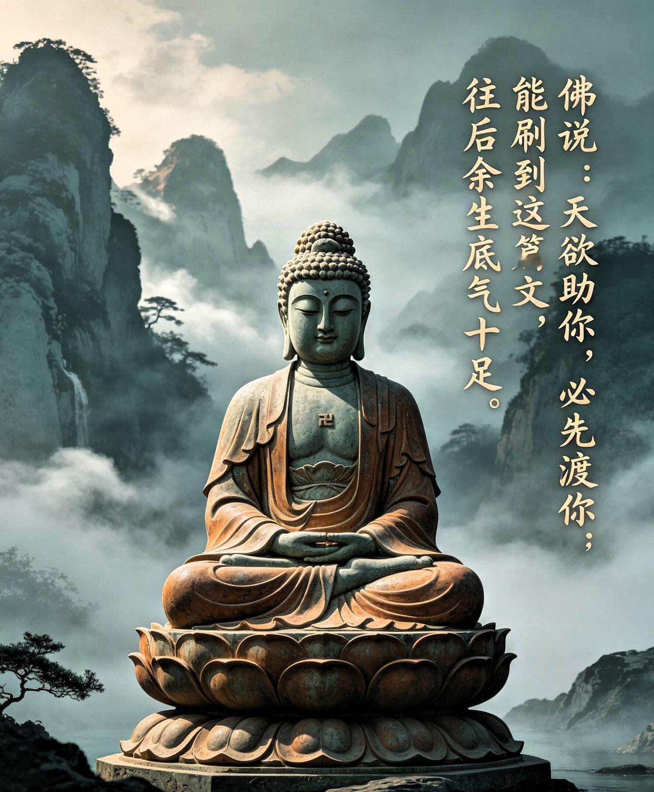 佛说：天要帮你，才让你看到此文，今后你的底气会越来越强很喜欢一句禅语：天欲福