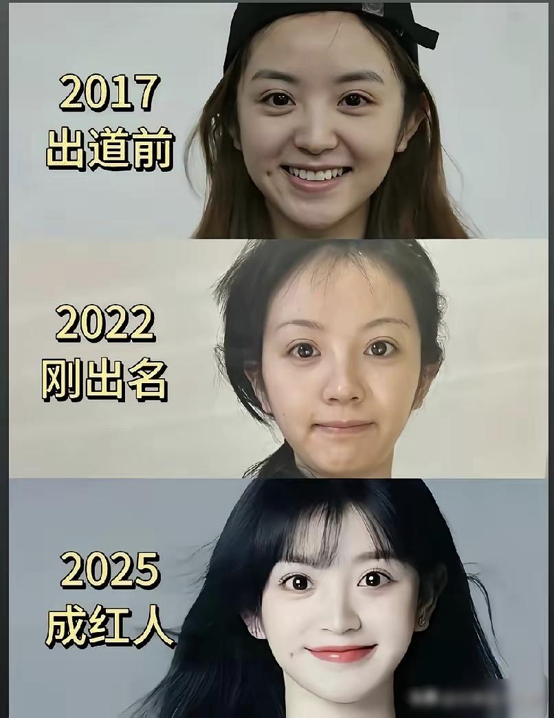 我宣布钱是真的养人！原来人红了脸也会变得清晰。29岁的田曦薇是1997年的，出