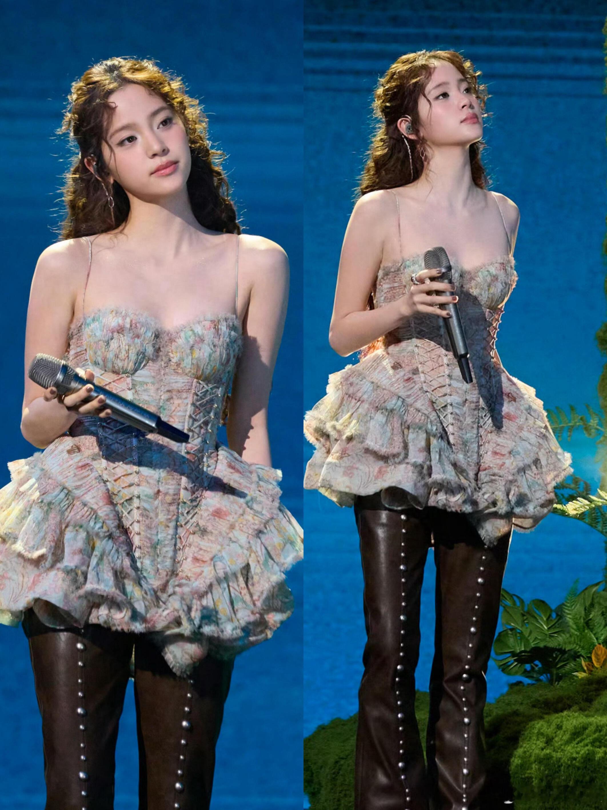 娜娜的洋气感来自眉眼吗？欧阳娜娜的时尚感真的越品越有，小鹿眼自带灵动可爱buff