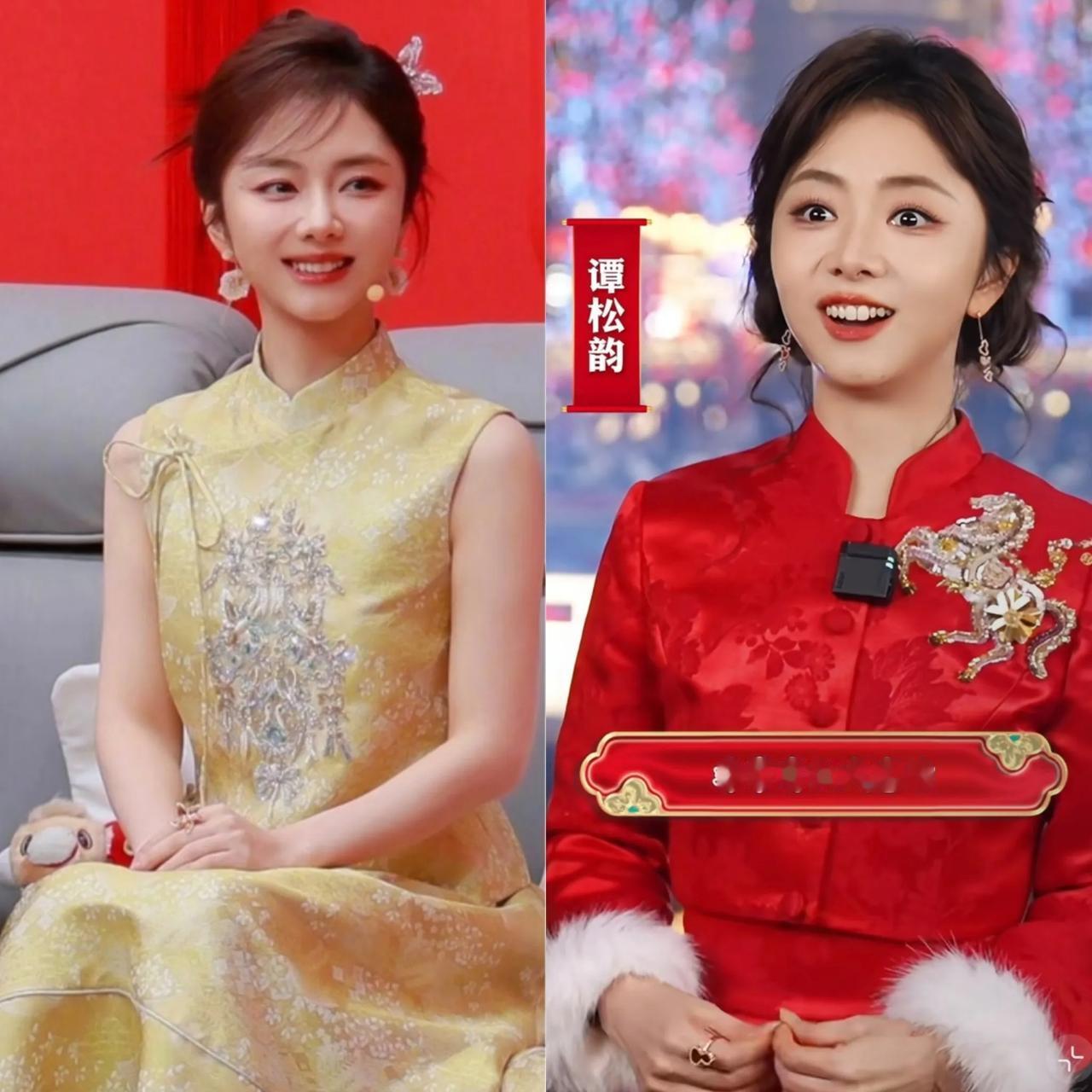 哈哈，谭松韵上春晚的开心无以言表。她出生四川，又上四川春晚。你们可能不知道上