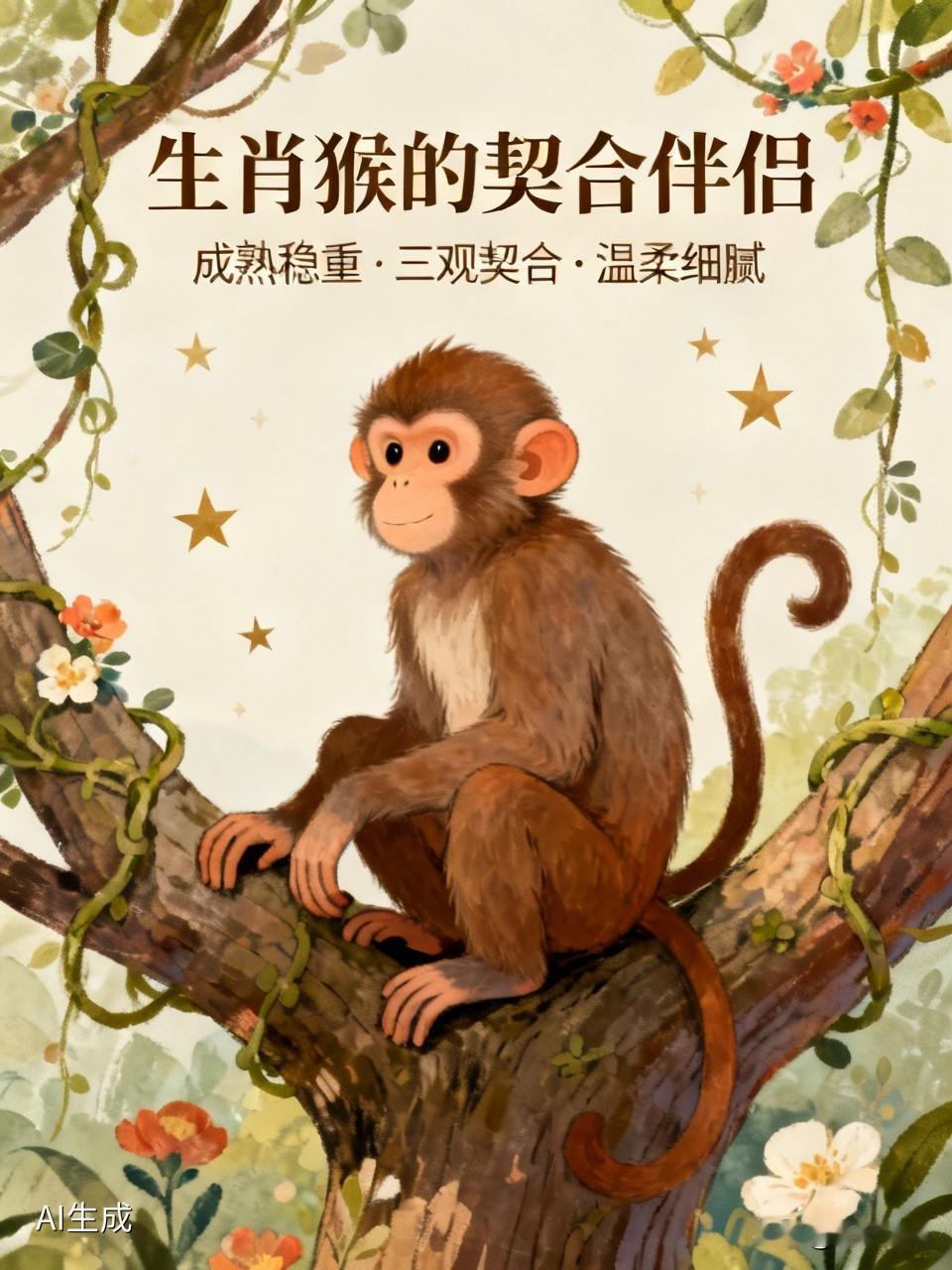 生肖猴最喜欢和这几种人在一起。他们头脑灵活、性格活泼，却内心敏感缺乏安全感。首