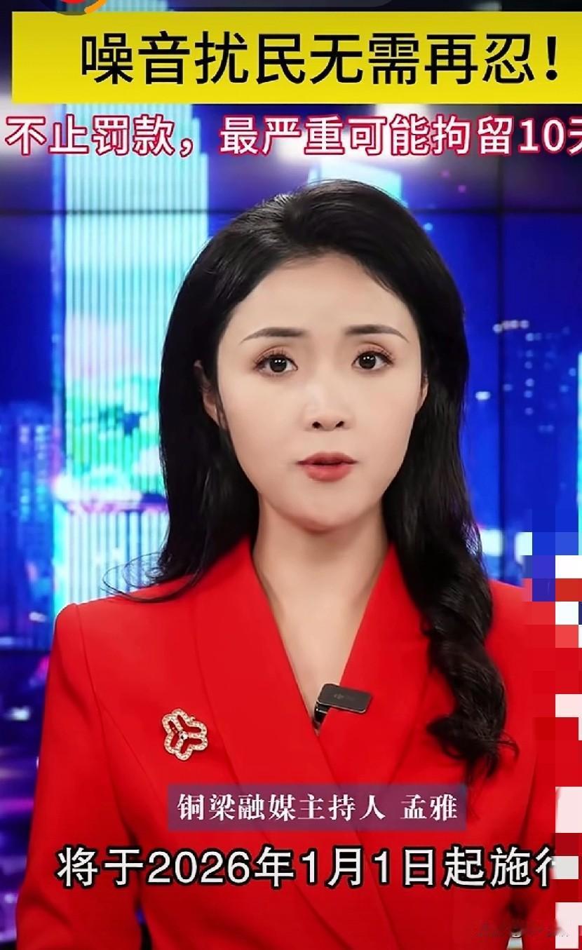 2026年起,邻里噪音再也不用忍了!一个报警电话全搞定,不听劝的现在可要动真格的