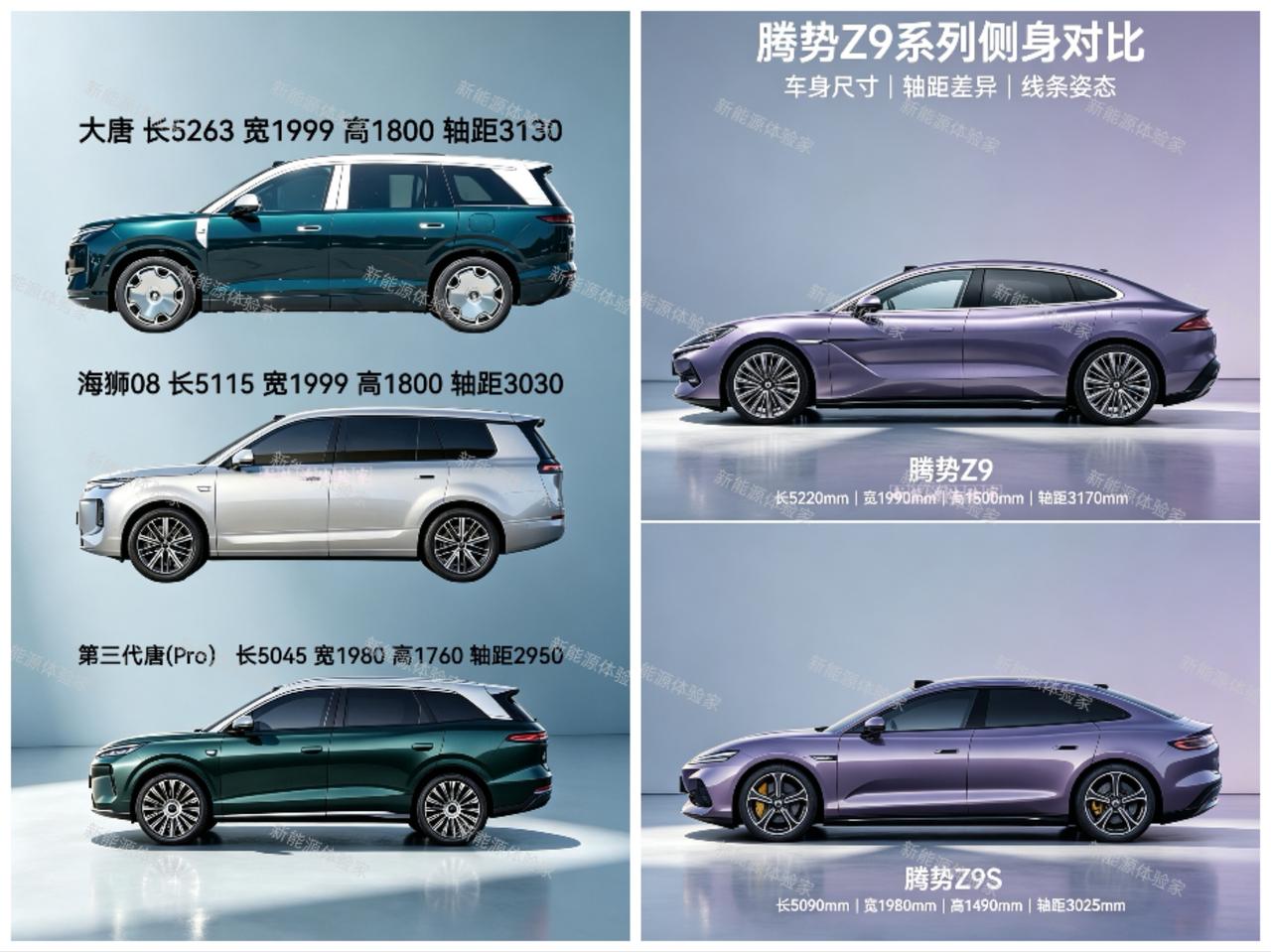 比亚迪7系双子星就位！SUV担当：王朝第三代唐Pro轿车担当：腾势Z9S