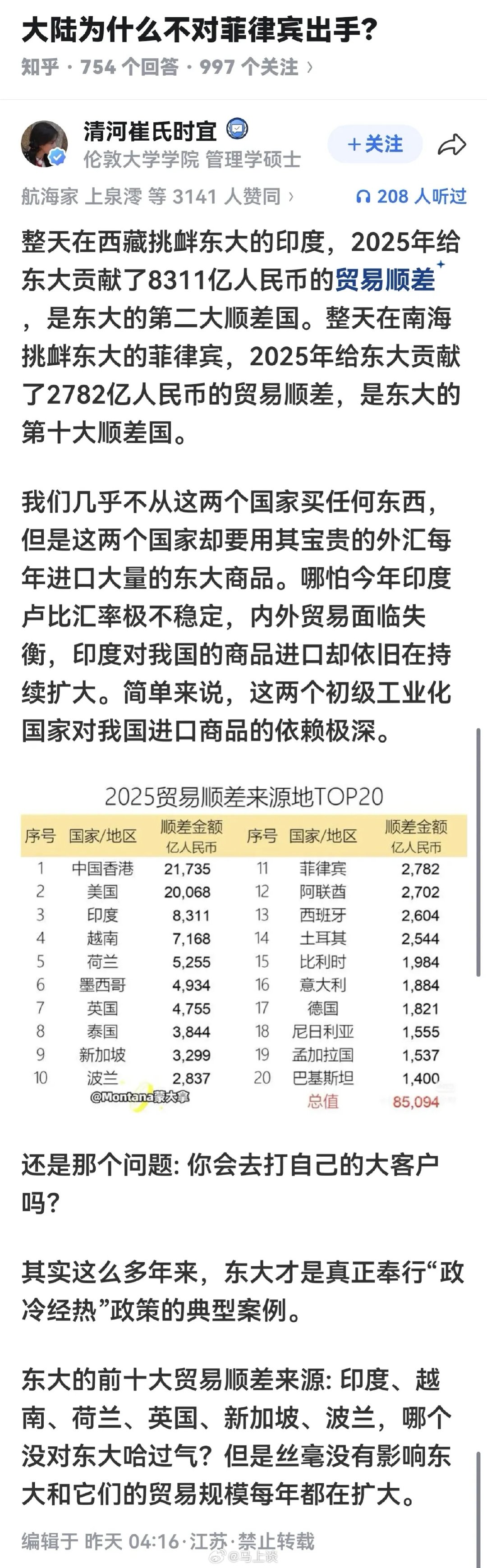 这么一看，对印度和菲律宾也不是不能忍…[笑着哭]​