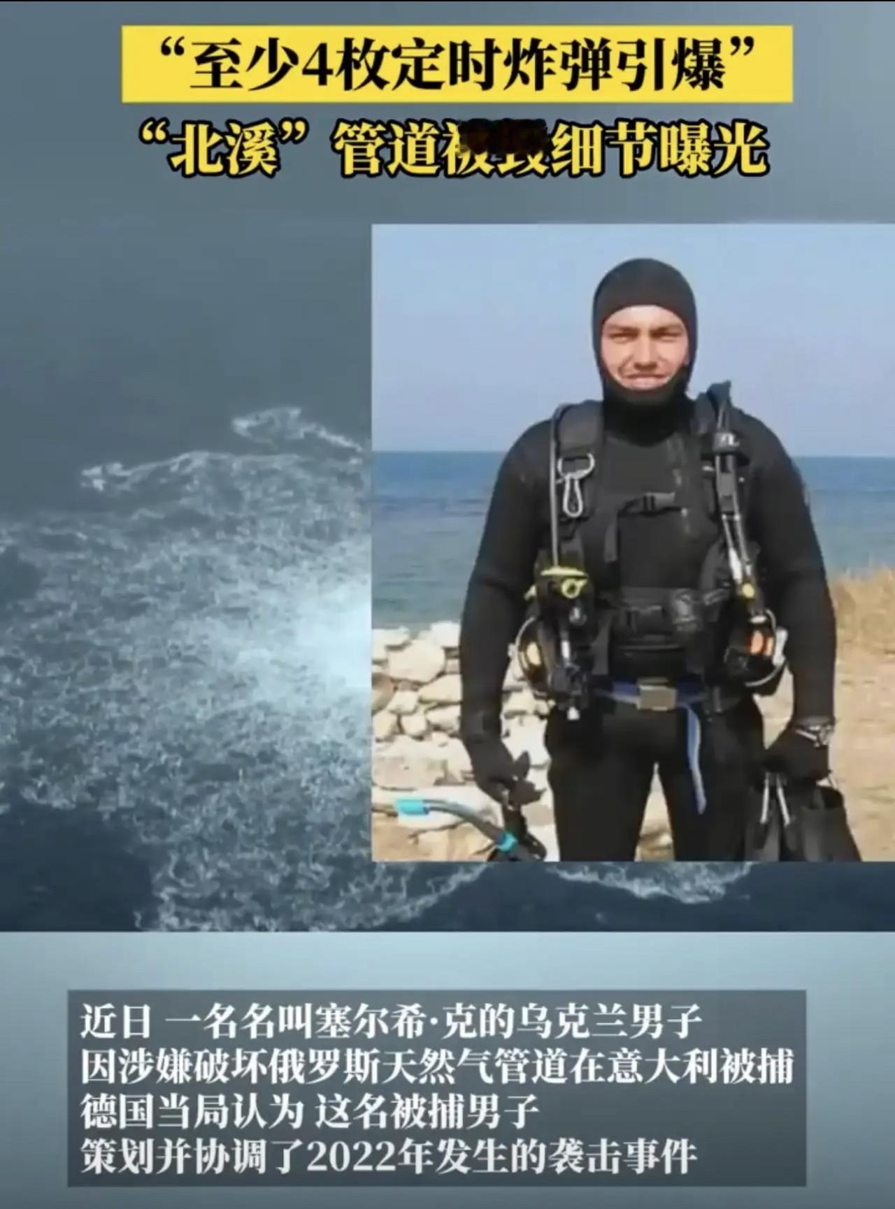 “北溪”事件黑手被揪出来了，6名嫌疑人身份均已确认：全是乌克兰籍。团队成员共