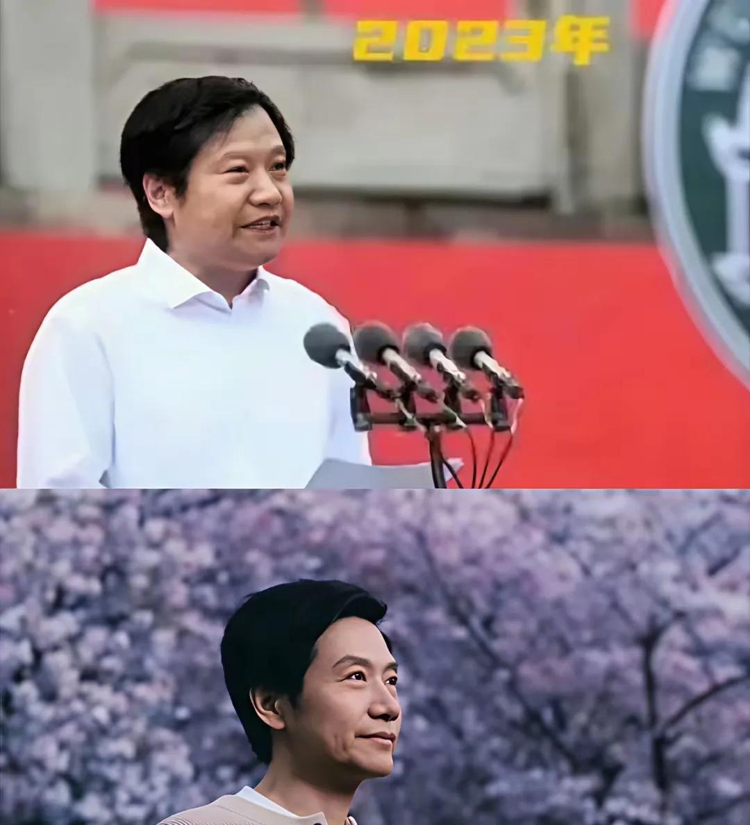 在2023年和2025年，两年时间里，雷军都是回到母校武大去发表演讲了。雷总的