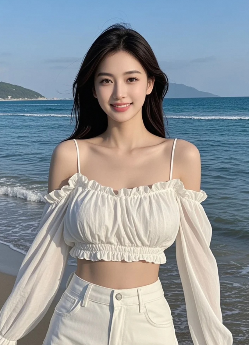 她的气质不张扬，却足够迷人