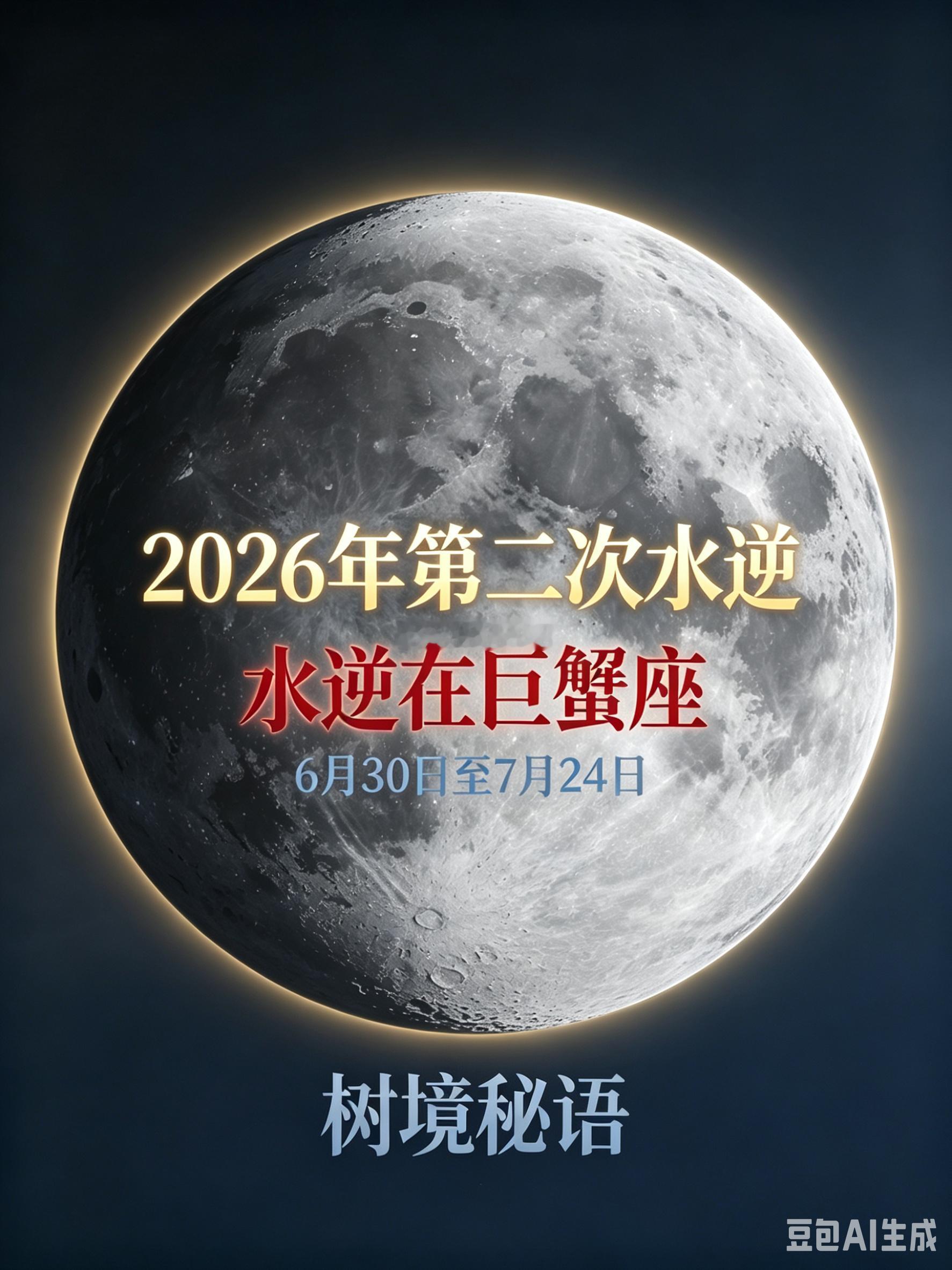 水逆2026年6月30日凌晨，我们迎来了一年2-3次的水星逆行。此次水星逆行在