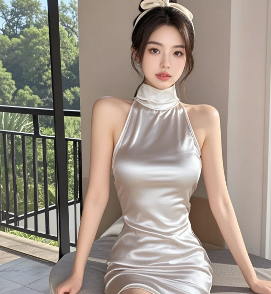 娇俏佳人火辣身材，紧身裙更添魅惑