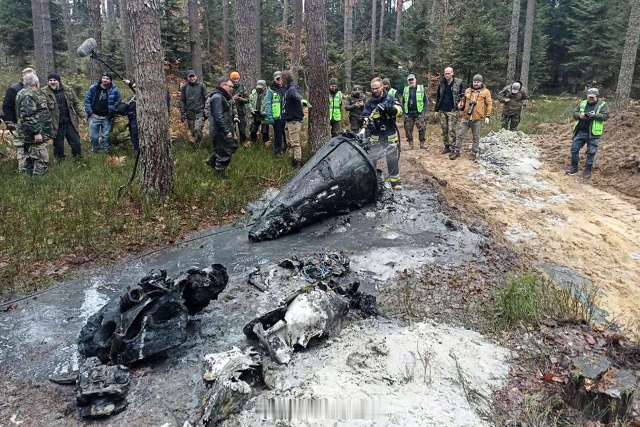 在波兰布利兹纳的V-2导弹试验场发现了德国V-2火箭的部分残骸