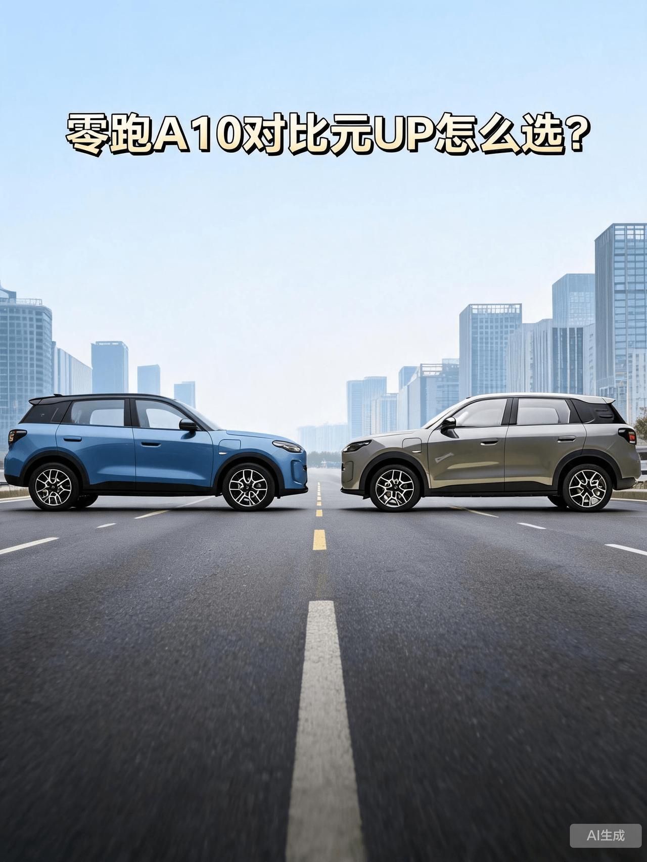 同为灵活好开的小型SUV，零跑A10对比元UP怎么选？想必有不少朋友会在两台车