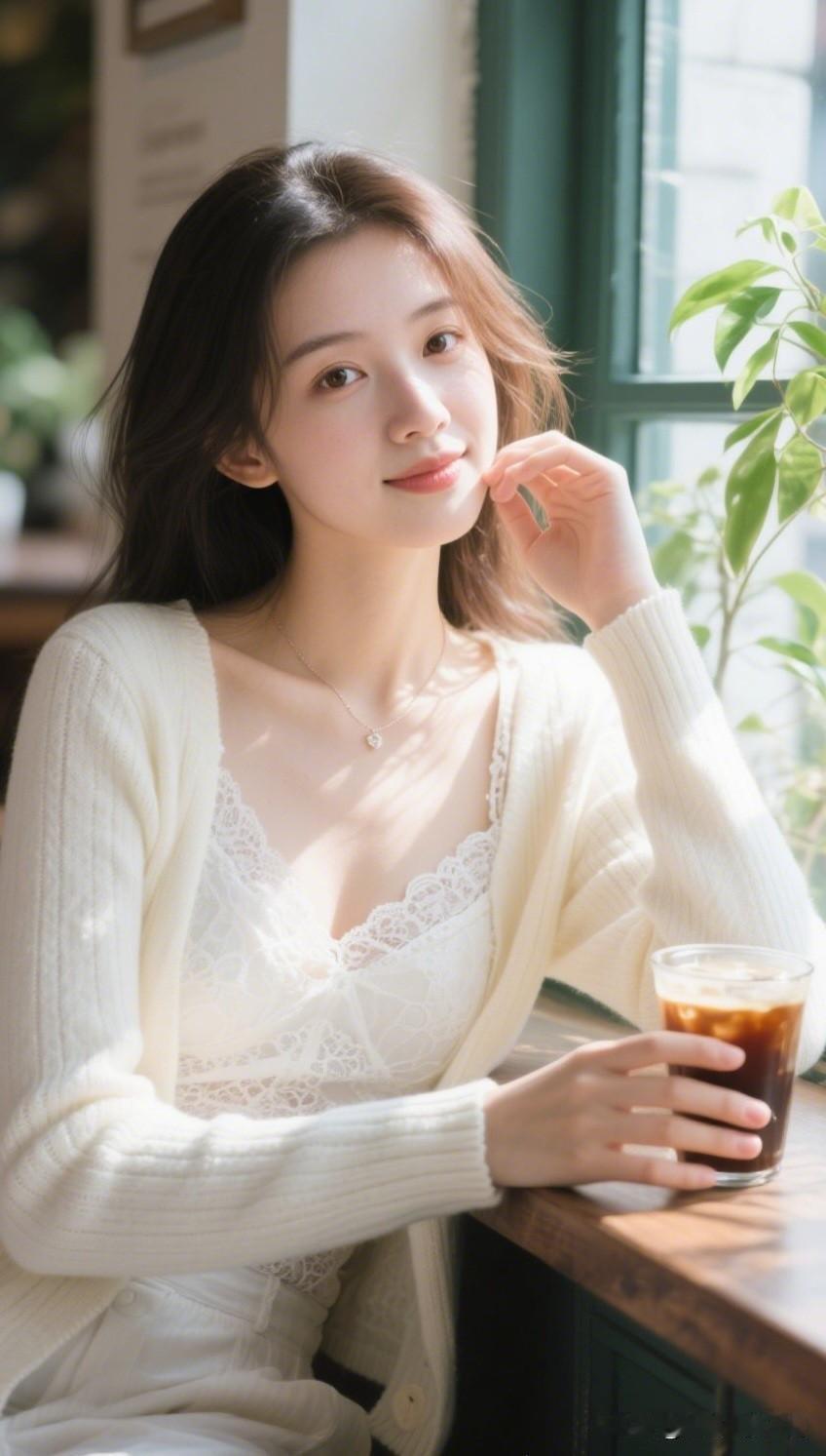 静坐窗前，茶香满怀。一个优雅的女人在你眼里是怎样的阳光洒进咖啡馆，少女轻抿咖啡