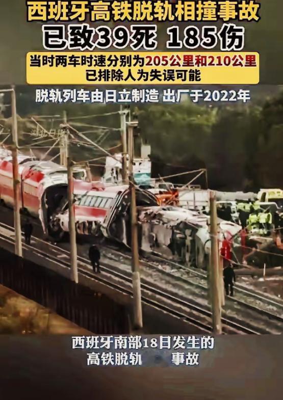 越来越多的细节被扒出来了。原来18号西班牙的火车出轨事件，那火车是日本人造的。