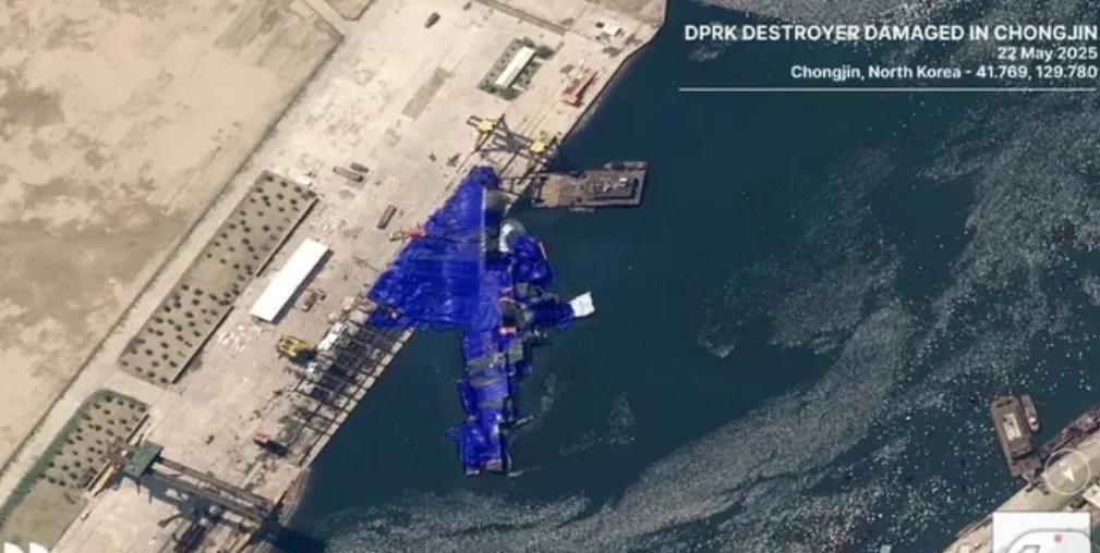 韩国专家还是站出来了，指出朝鲜驱逐舰事故的根本原因就是落后的下水方式。其中一个被
