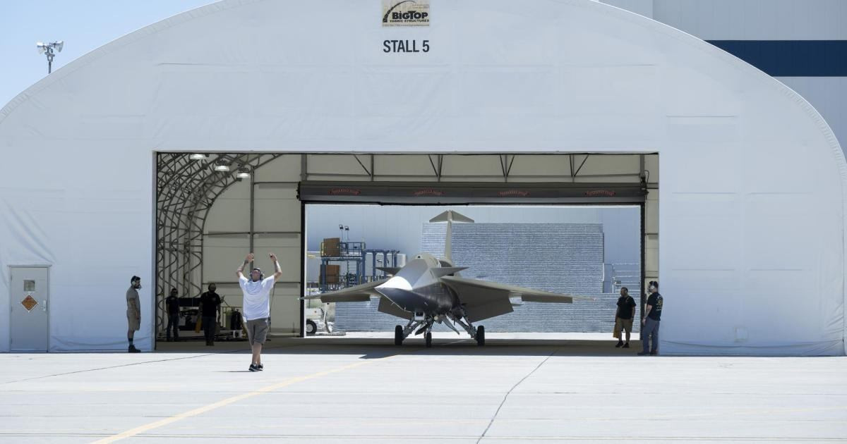X-59A在Plant42Palmdale参与测试​​​