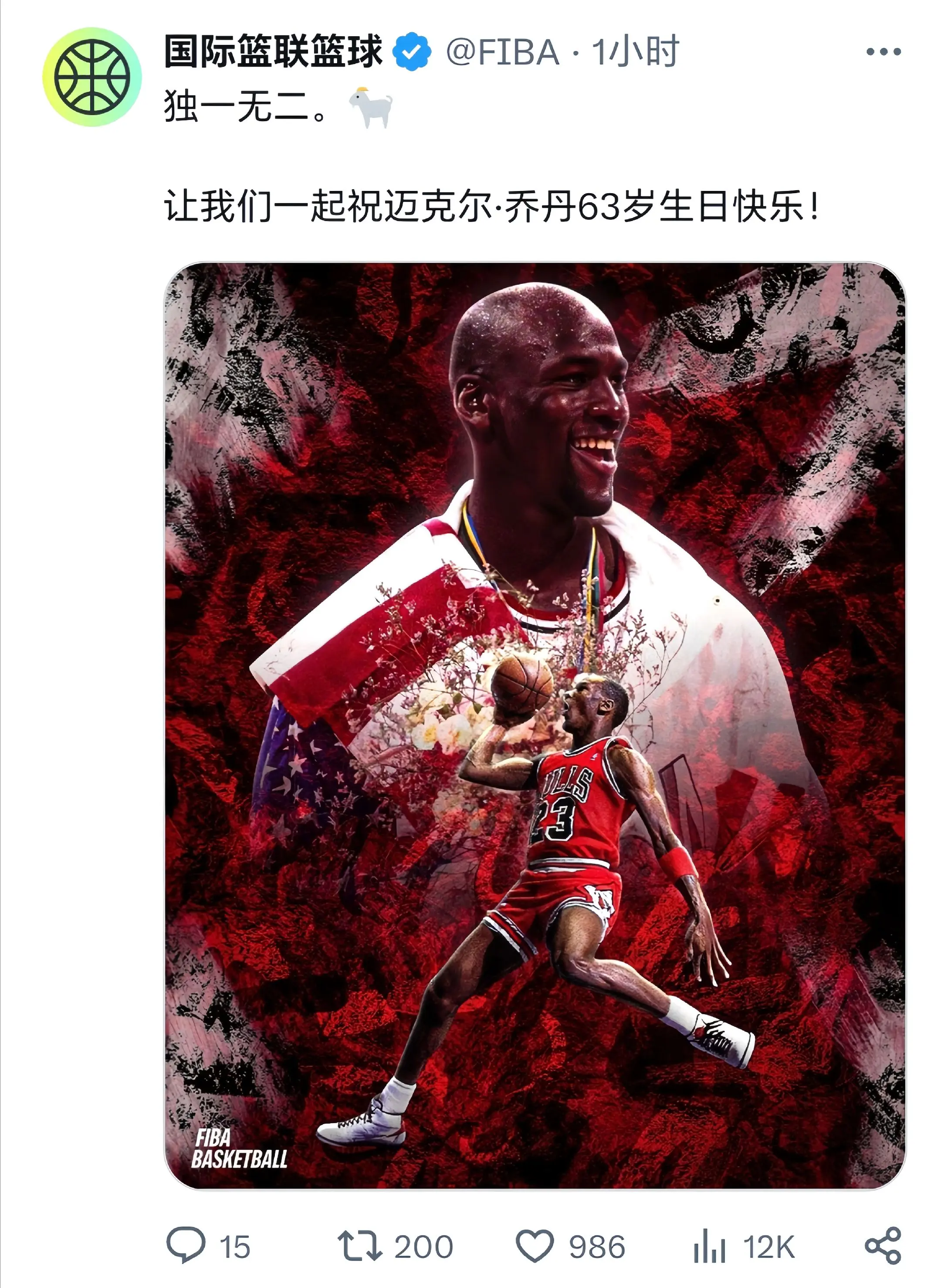 ㊗️独一无二的迈克尔乔丹63岁生日快乐！