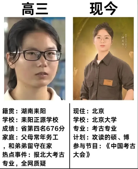 一觉醒来北大那个学考古女孩最近又火了了，当年她去敦煌工作了。很多人劝她别学