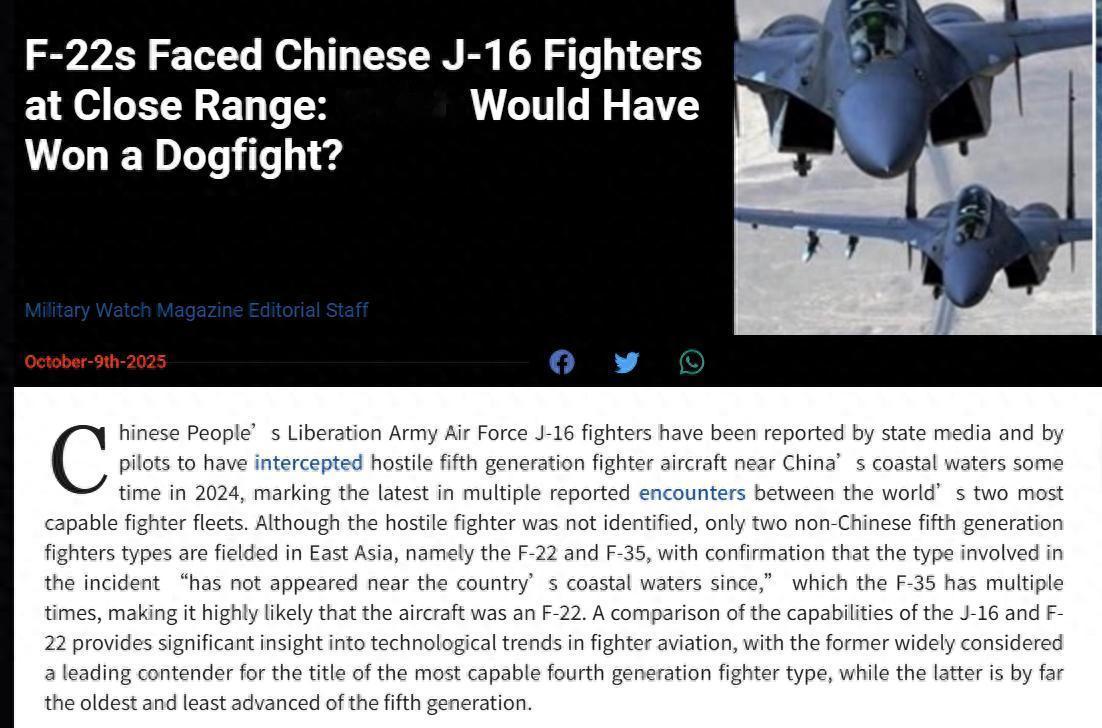 全球热议！外媒回过神集体报道歼-16锁定F-22A，基本都没人相信？真要不是央