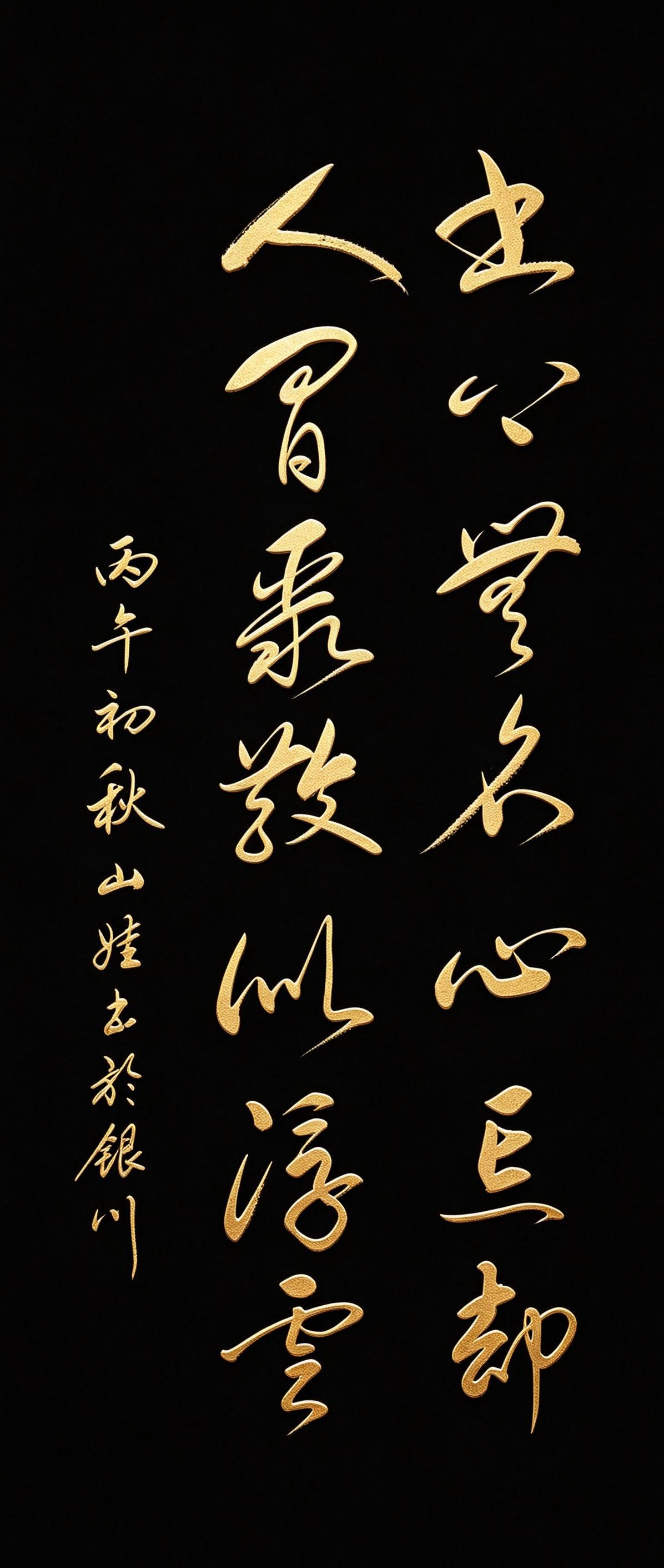 这十四个字，你是否一眼就看懂？世上无名心忘却，人间聚散似浮云。短短十