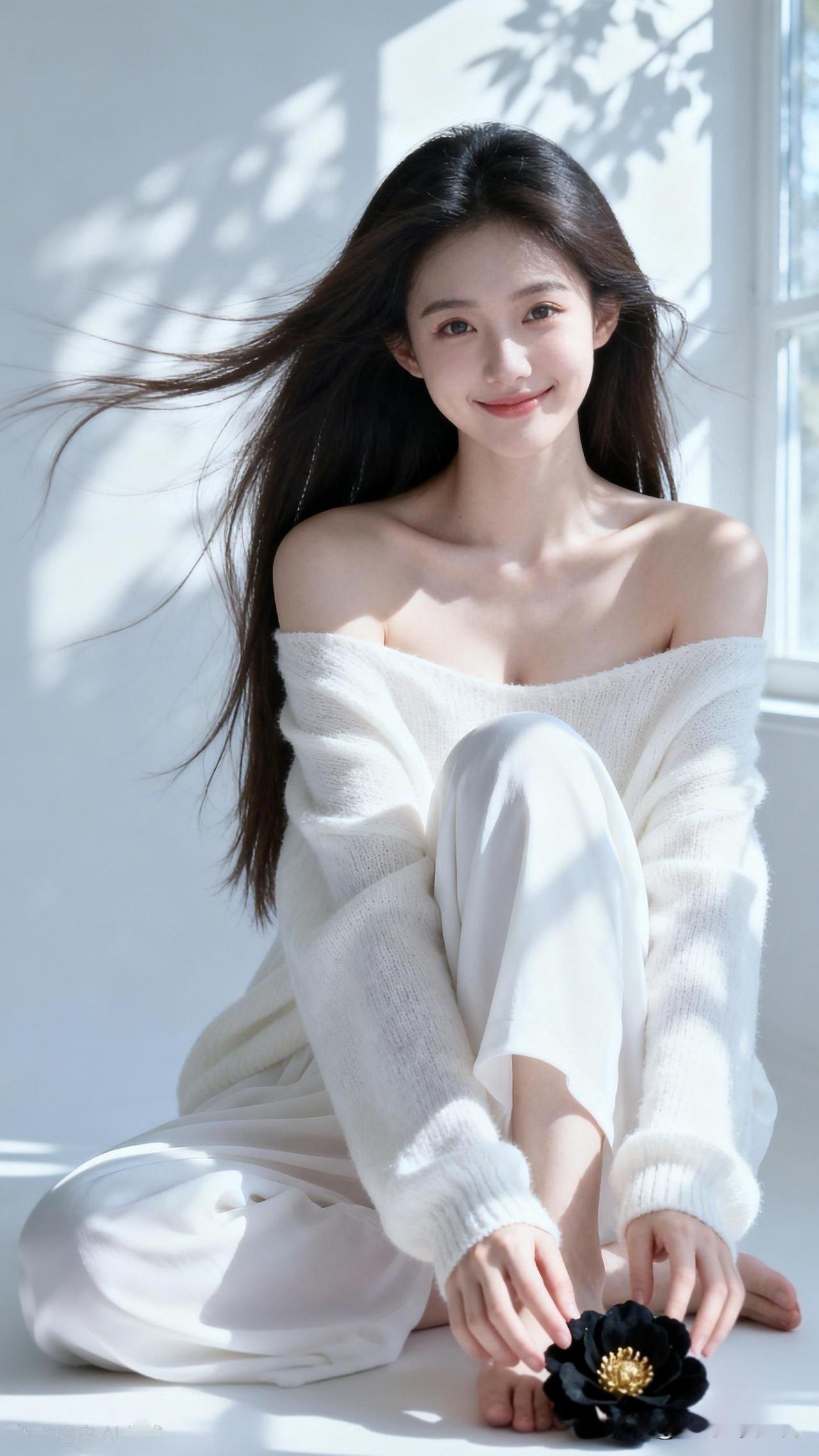 花开花落，岁月静好。谁是你心中的国风美人阳光洒进来的温暖午后，黑玫瑰与白衣的完