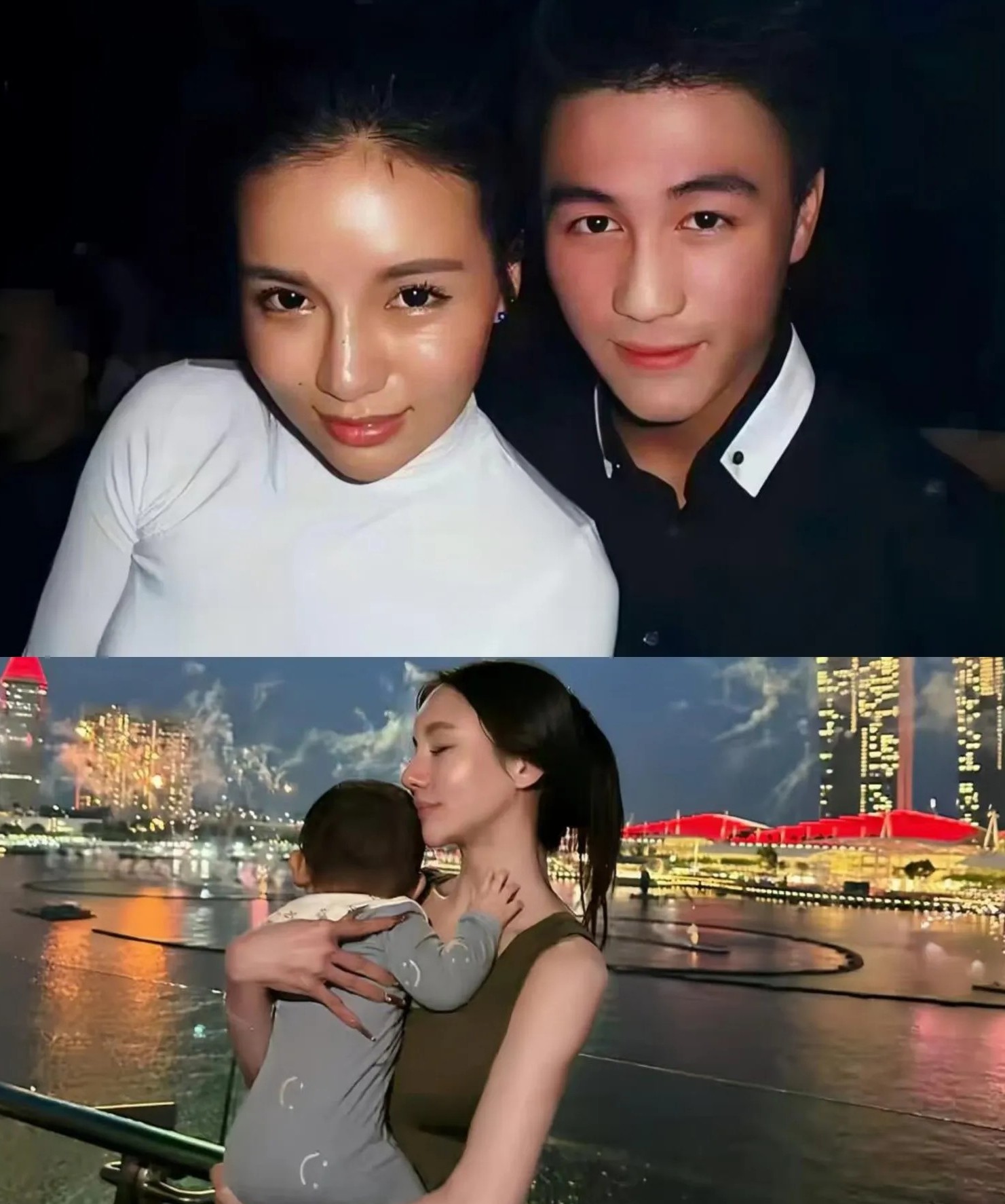 8月4号，何猷君的前女友林慧俐，发了张自己带娃的照片，配文说这是“单亲妈妈的日常