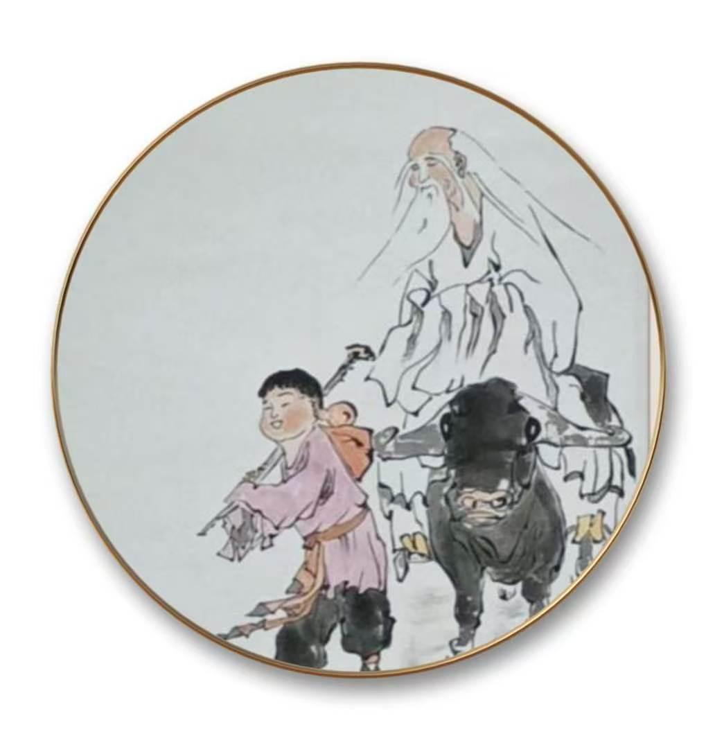 以前画的人物画，现在看起来不错