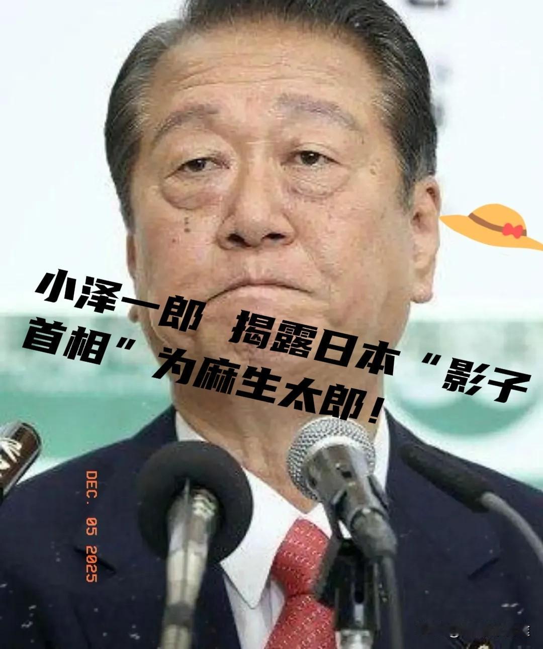 小泽一郎直接开撕：麻生态郎就是高市早苗背后的“老板”！日本正被这些人拖入火海之中