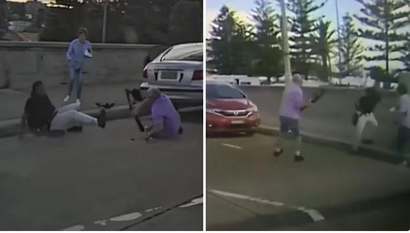 据最新曝光的行车记录仪截图显示，邦迪海滩大规模枪击事件中，一对英勇的夫妇曾与其中