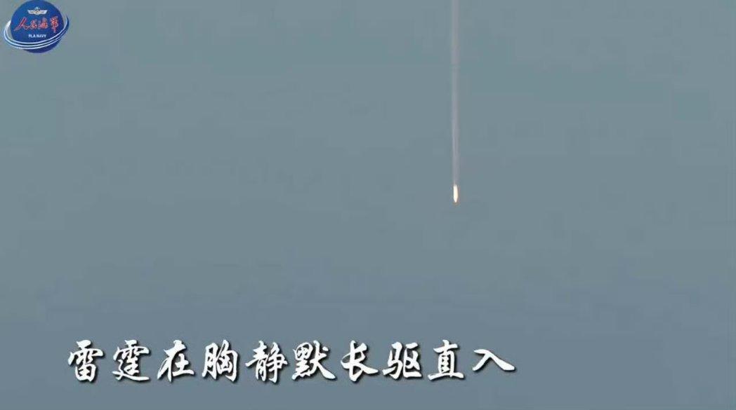 中国海军公开意图赤裸裸地展示的一颗YJ（“鹰击”）高超音速导弹的末端机动变轨，从