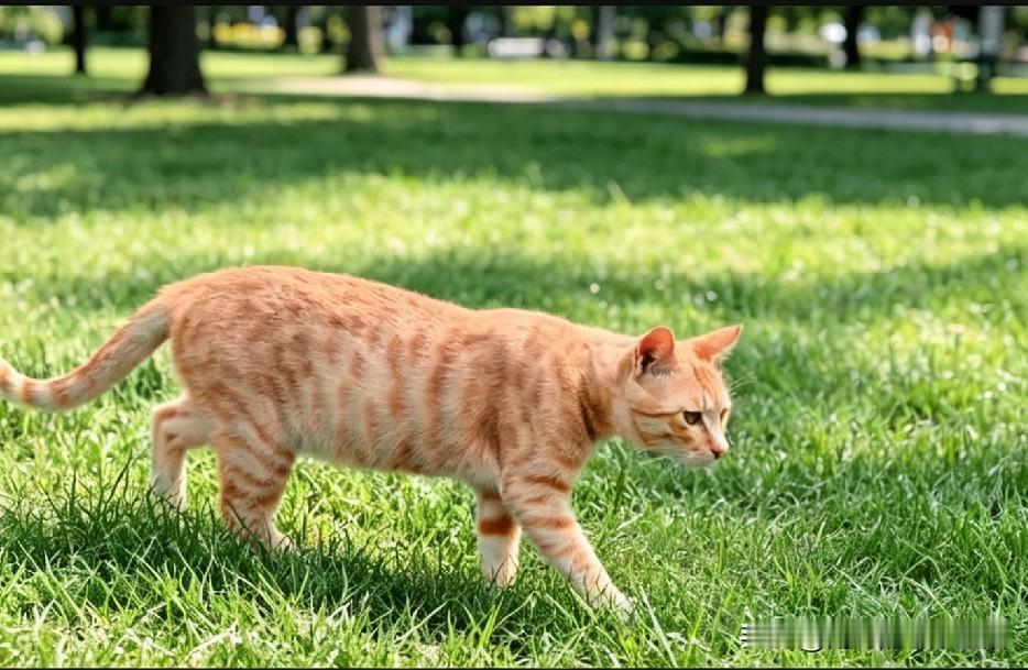那天在草丛看到一只受伤的橘猫，样子很让人怜惜。我正好兜里有一个鸡蛋，本想悄悄