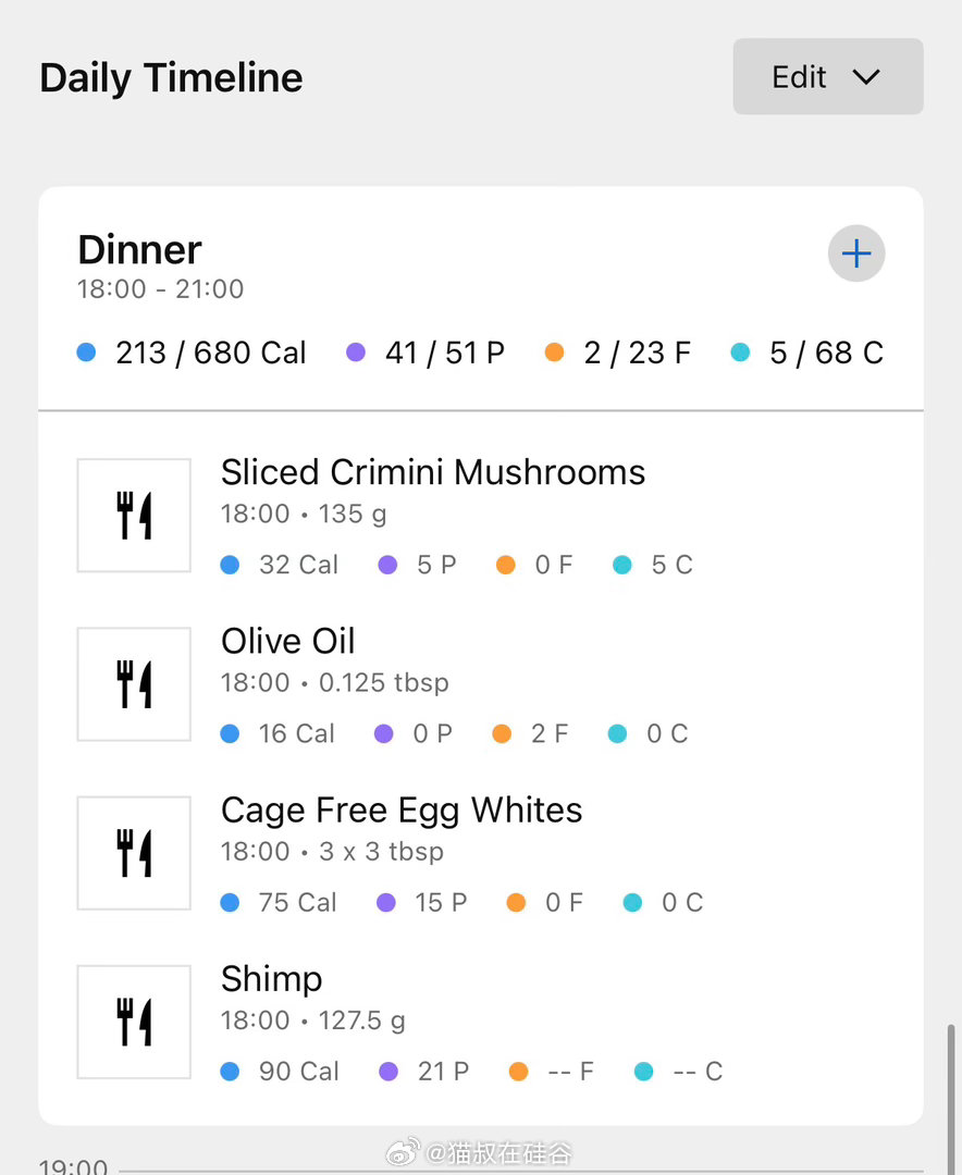 大虾炒纯蛋白➕蘑菇菠菜。200多卡带来了40克蛋白质，极低油脂和碳水。油壶喷三下