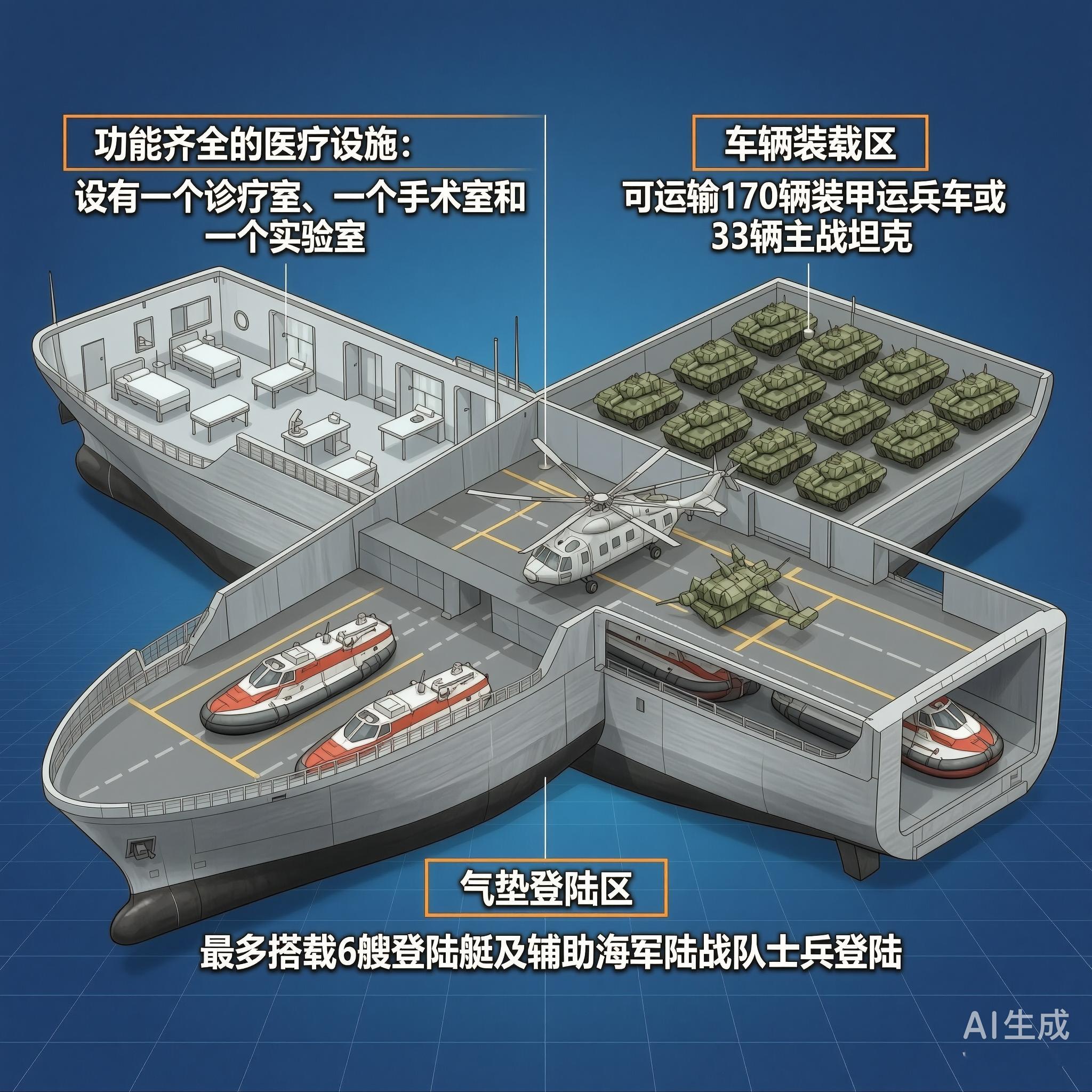 军事ai新视野荷兰/西班牙“鹿特丹”级船坞登陆舰“鹿特丹”（Rotterdam