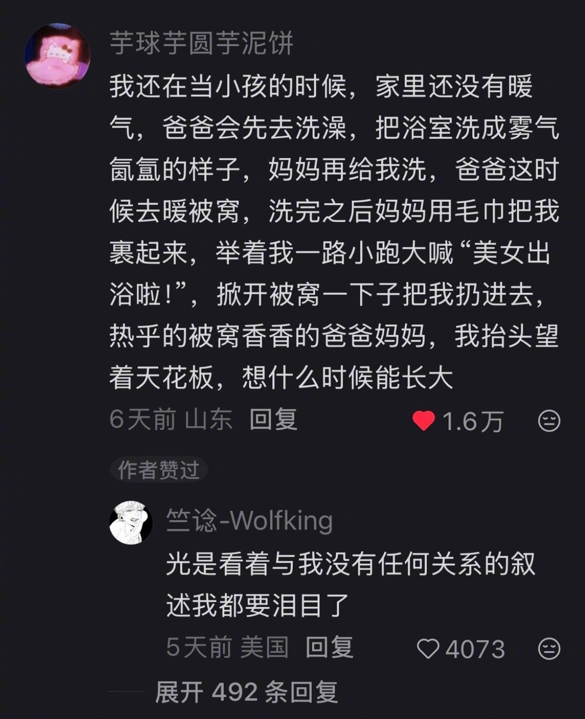 光是看着与我没有关系的叙述我都要泪目了