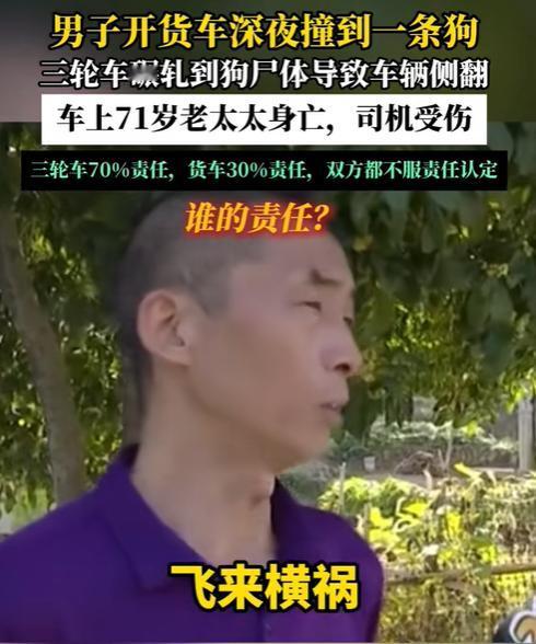 浙江桐庐，一辆货车深夜在省道上行驶时，感觉轧到了什么东西，但司机没有下车检查。谁