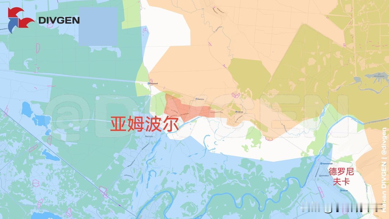 10月10日箭头社更新俄乌战报：图一：俄军继续在红利曼方向的亚姆波尔村推进。