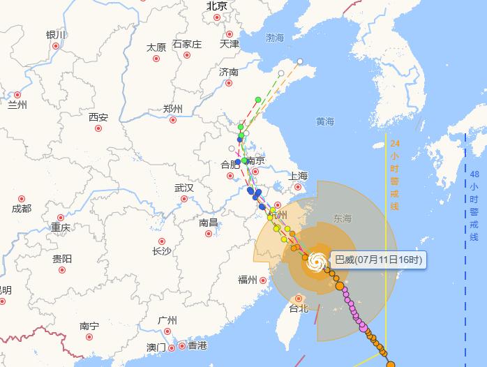 台风巴威路径大转弯！江苏从"打酱油"变"正面硬扛"，浙江已拉响Ⅰ级警报